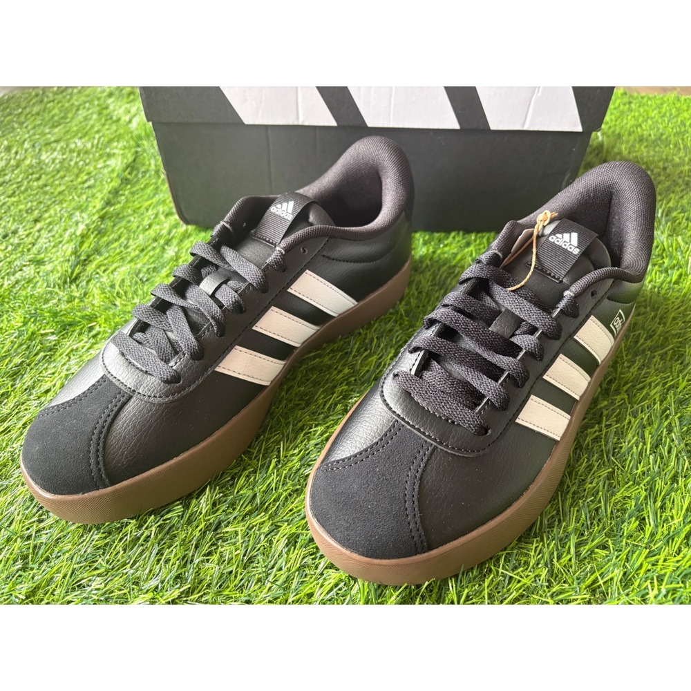 Adidas VL Court 3.0 Womens Size 8 Shoes Core Black White Gum ID8796